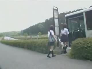 Japanisch fräulein und verrückte im bus mov