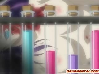 Japonesa hentai jovem senhora a beber ejaculações