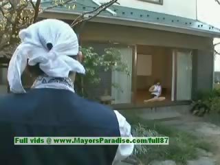 Nao ayukawa inosente kaakit-akit intsik babae ay pagsasalsal
