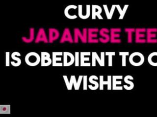 Inviting curvy japansk tenåring er klar til adlyde du